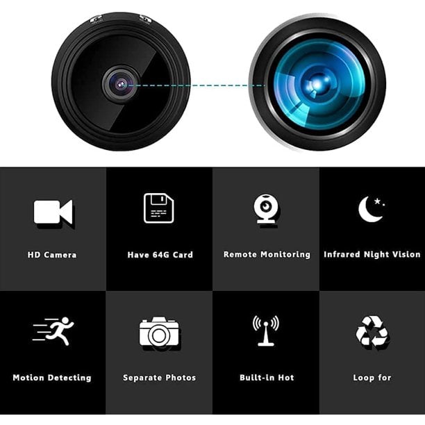 Wireless Magnetic Camera – Compact Real-Time Audio & Video