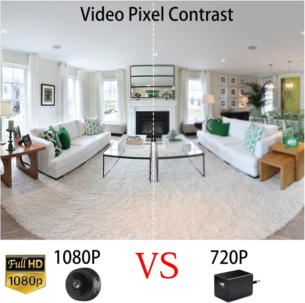 Mini WiFi Security Camera – 1080P HD IR Night Vision Baby Monitor