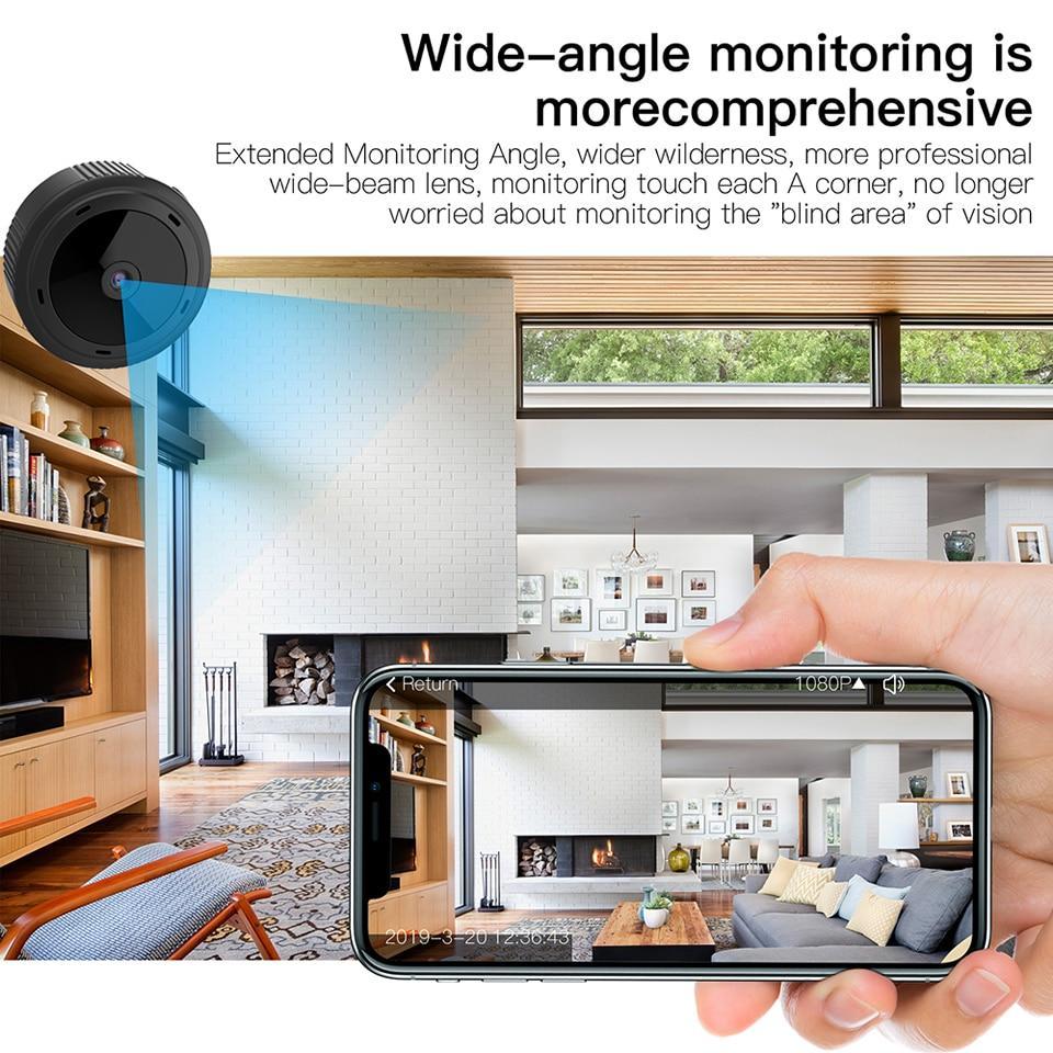 Mini WiFi Security Camera – 1080P HD IR Night Vision Baby Monitor