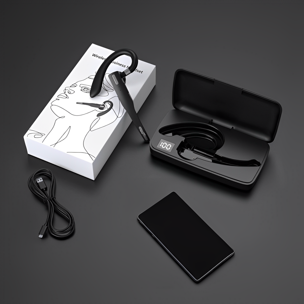 Trucker Bluetooth Headset – 5.1 Dual Mic Noise-Cancelling Wireless
