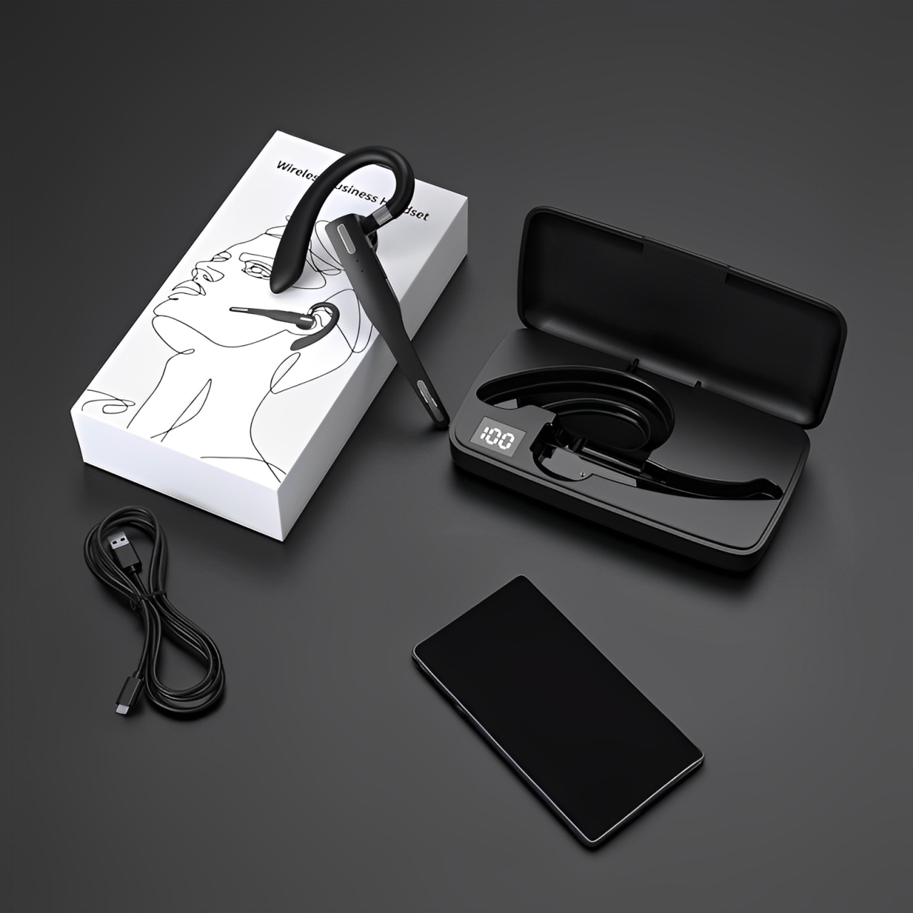 Trucker Bluetooth Headset – 5.1 Dual Mic Noise-Cancelling Wireless