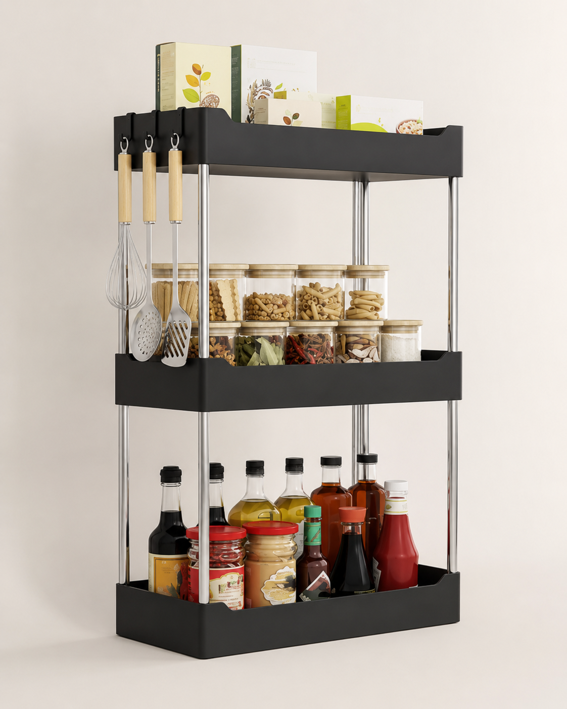 3-Tier Kitchen Countertop Organizer Rack