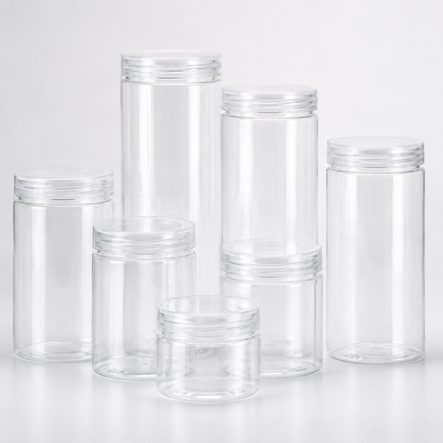Acrylic Clear Storage Jar Set